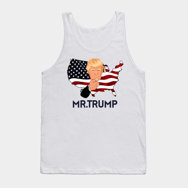 M.R DONALD TRUMP T-SHIRT Tank Top by QUENSLEY SHOP